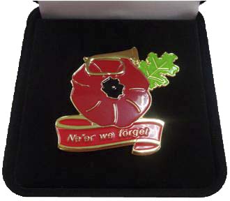 Remembrance Poppy Lapel Badge