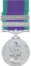 General Service Medal 1962 clasped BORNEO MALAYA PENINSULA