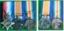 mounted WWI medals set