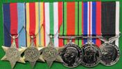 mounted WWI medals set