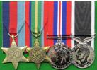 WWII medals set