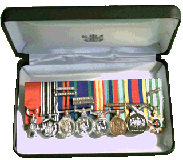 New Zealand Defence Service Medal box medals display case